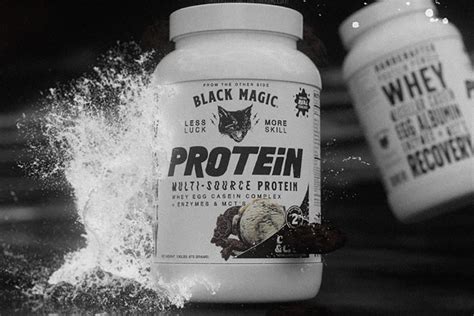 Protein powder with a touch of black magic